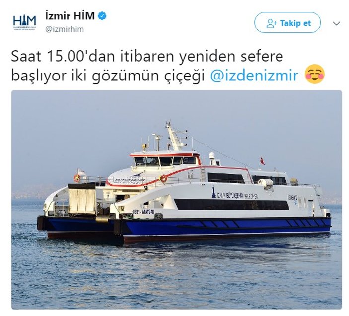 İzmirliler gemilerine kavuşuyor