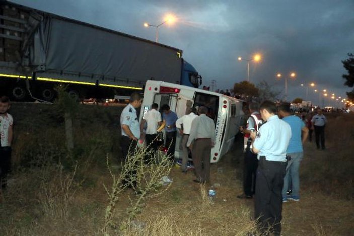 Samsun'da trafik kazası: 28 yaralı