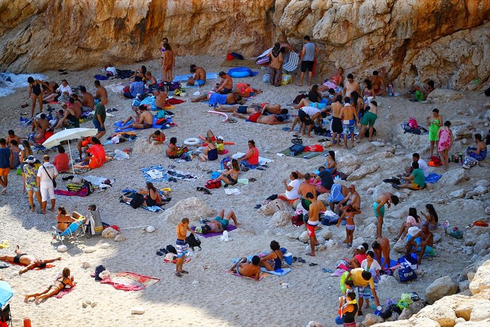 Turistlerin gözü Kaş'ta