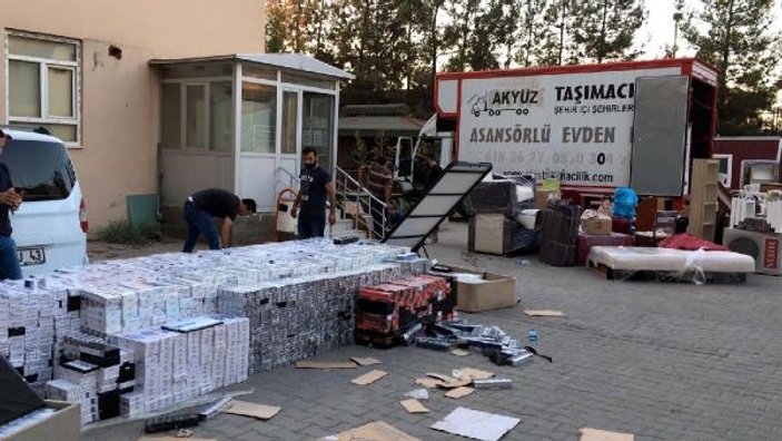 Mardin’de 75 bin paket kaçak sigara bulundu