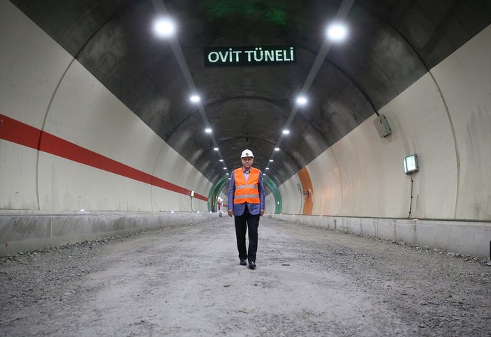Cumhurbaşkanı Erdoğan Ovit Tüneli'ni ziyaret etti