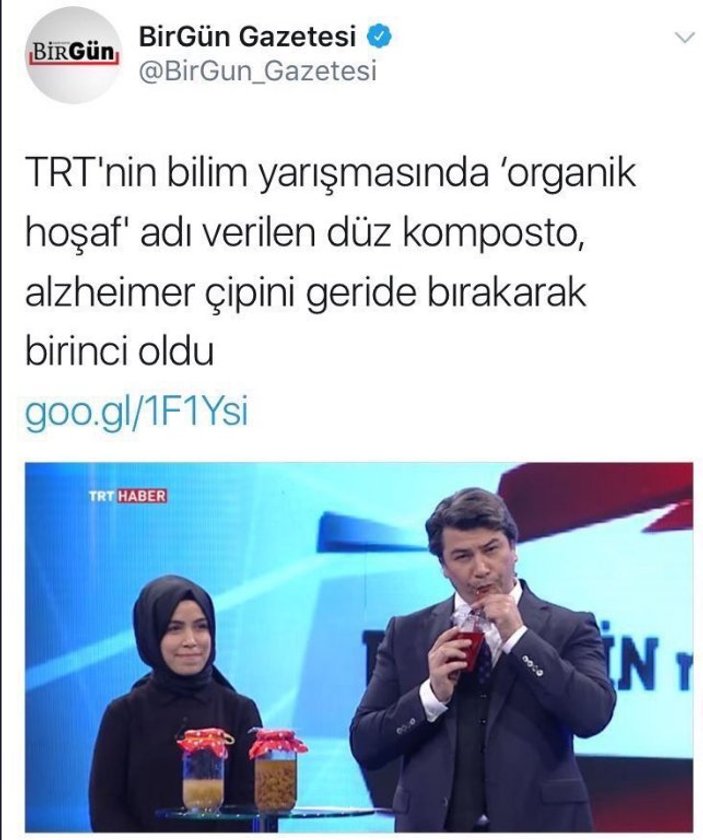 TRT yarışmasında 'organik hoşaf' birinci oldu yalanı