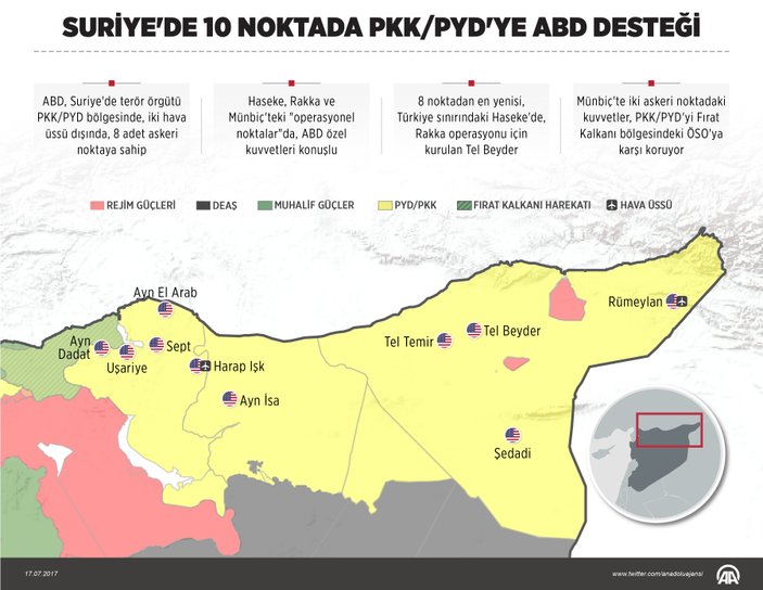 Amerika terör örgütü PKK'ya komşu oluyor