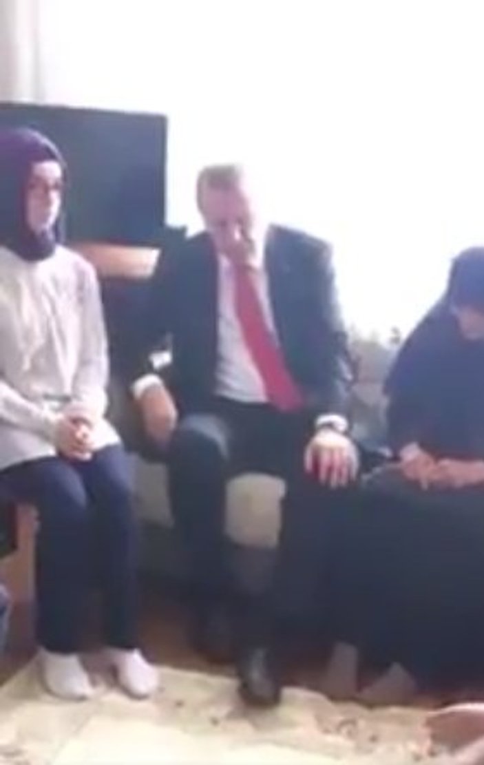 Cumhurbaşkanı Erdoğan şehit evinde Kur'an okudu