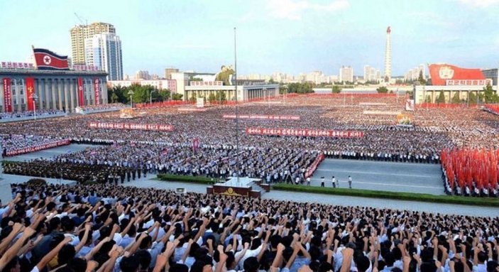 Kuzey Kore halkı ABD'yi protesto etti