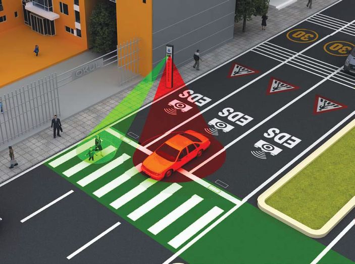 Fransa'da yaya geçidi radarı uygulaması