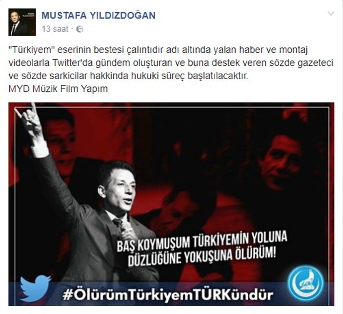 Mustafa Yıldızdoğan çalıntı şarkı iddialarını yalanladı