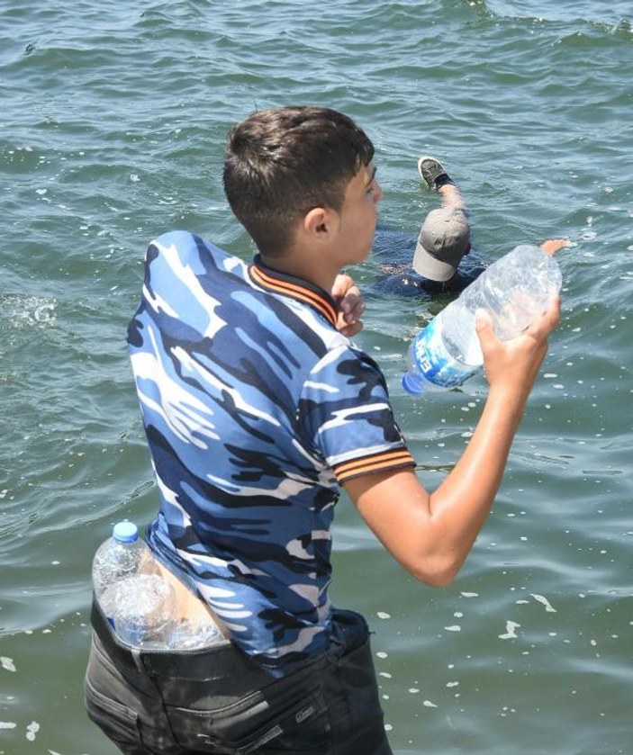 Suriyeli çocukların pet şişeli batma önlemi
