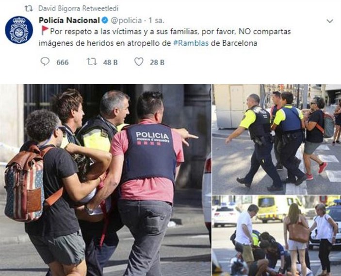 İspanya'daki terör saldırısına yayın yasağı