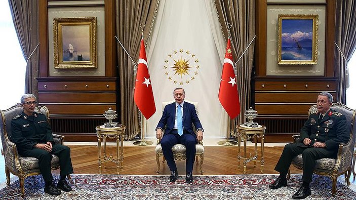Cumhurbaşkanı Erdoğan İran Genelkurmay Başkanını ağırladı