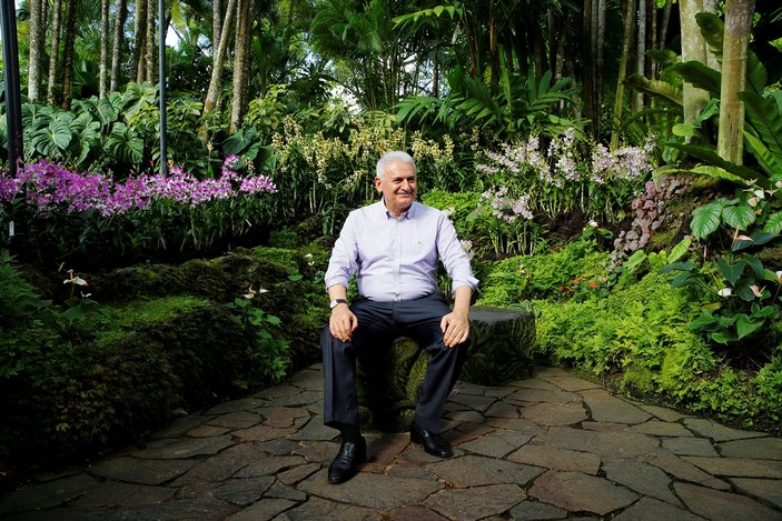 Başbakan Yıldırım'a Singapur'da orkide sürprizi