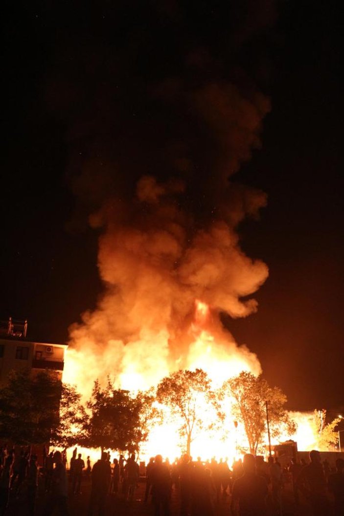 Bingöl'de kereste yangını