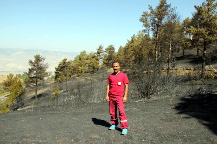 Oltu'da 10 hektar daha ormanlık alan yandı