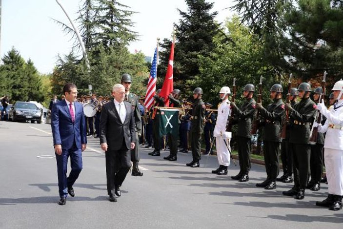 ABD Savunma Bakanı Mattis Nurettin Canikli'yle görüştü