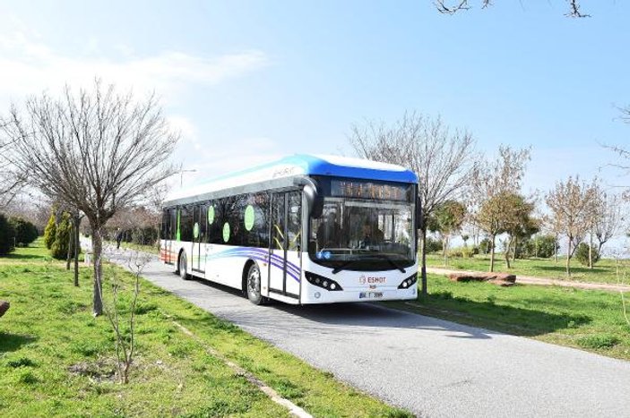 İzmir'in yerli üretim elektrikli otobüsleri