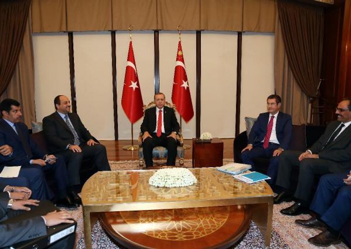 Cumhurbaşkanı Erdoğan Katar Savunma Bakanı'nı kabul etti 
