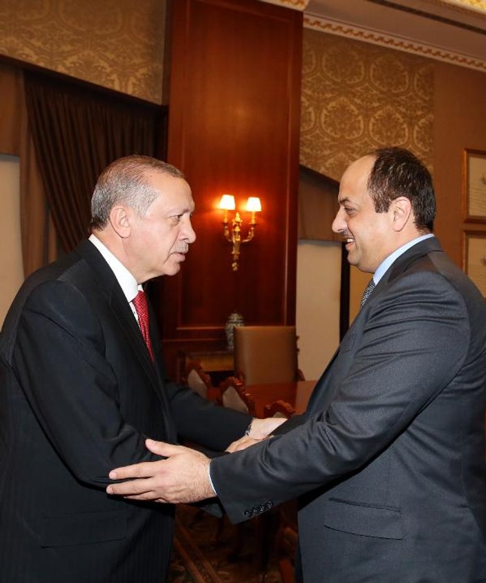 Cumhurbaşkanı Erdoğan Katar Savunma Bakanı'nı kabul etti 