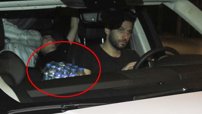 Murat Yıldırım'ın su şişeleri