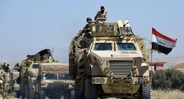 Irak ordusu Telafer şehir merkezinde