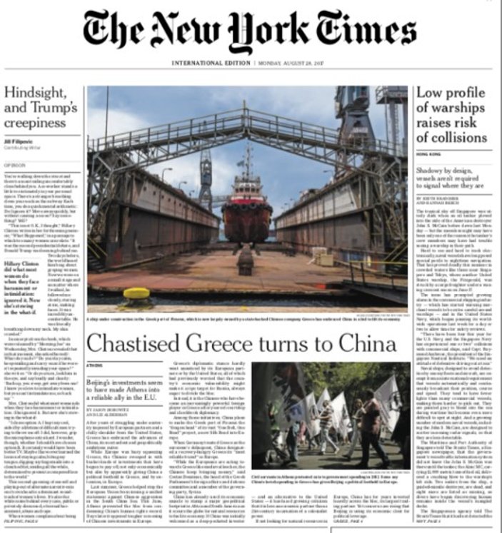 Yunanistan'ın son umudu Çin