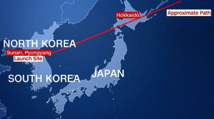 Kuzey Kore, Japonya'ya doğru füze fırlattı