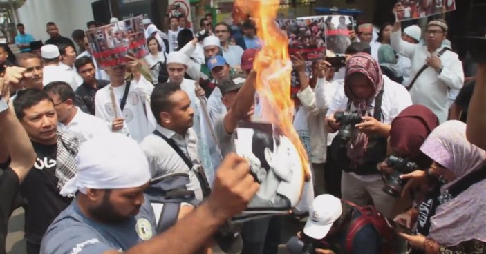 Endonezya'da Arakanlı Müslümanlara destek