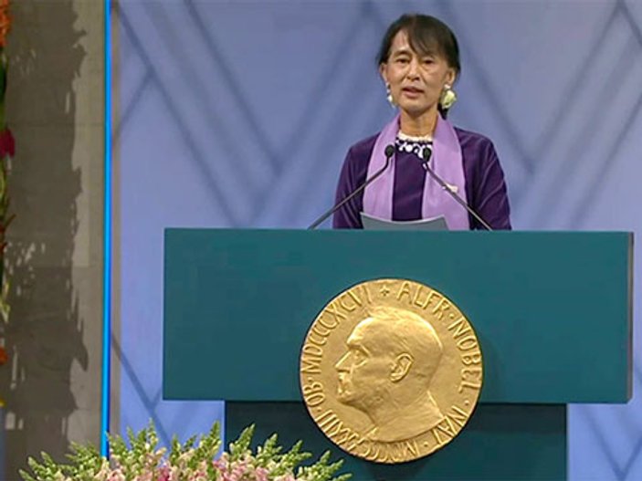 Nobel 'Barış' Ödüllü Aung Arakan çıkışıyla tepki topluyor
