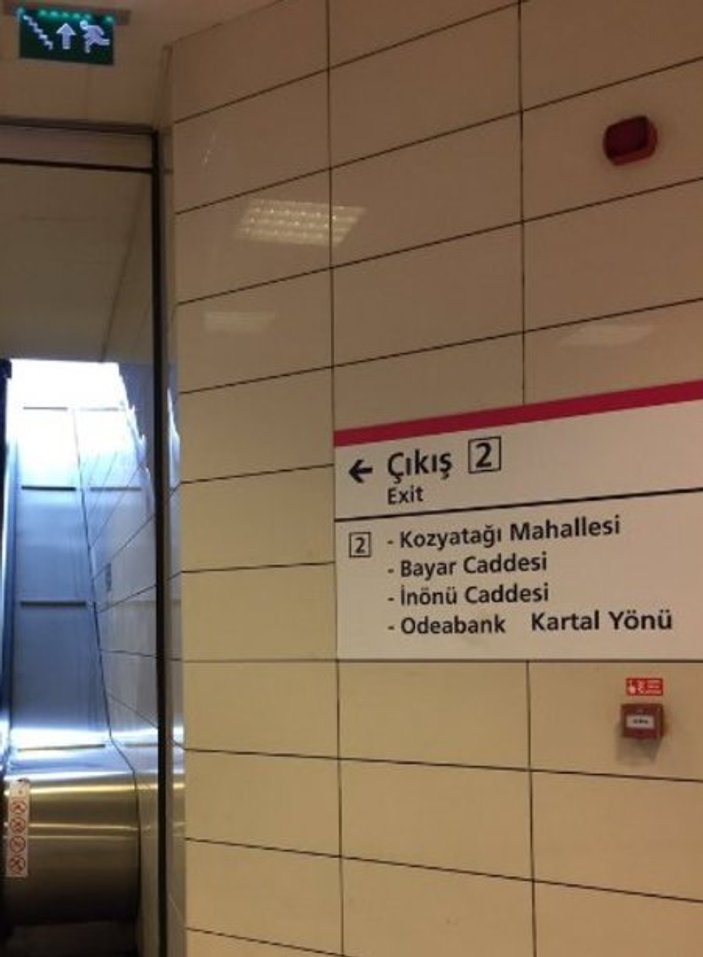 Kozyatağı metro istasyonunda yürüyen merdiven skandalı
