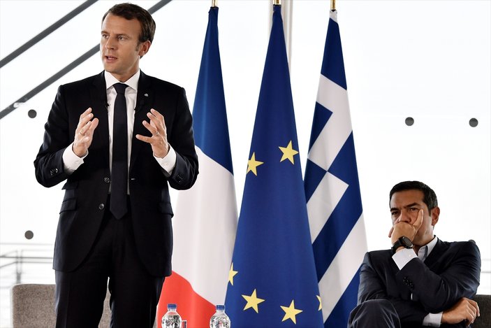 Atina'daki Macron- Çipras görüşmesi