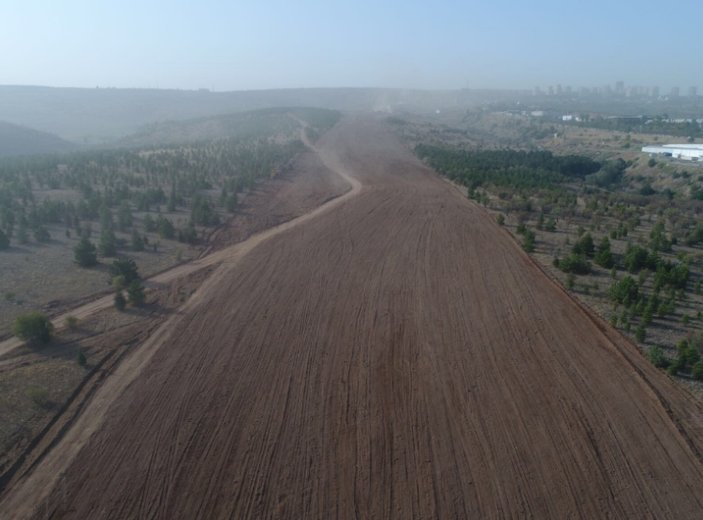 ODTÜ arazisinde yol yapım çalışmalarına başlandı