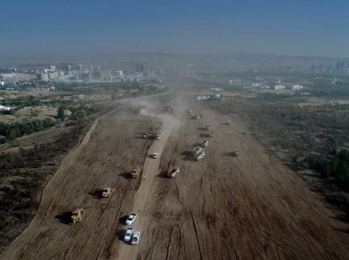 ODTÜ arazisinde yol yapım çalışmalarına başlandı