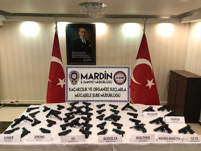 Mardin'de suikast silahları ele geçirildi