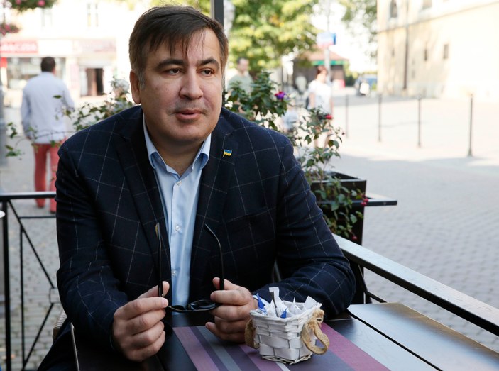 Mihail Saakaşvili Ukrayna'ya girdi