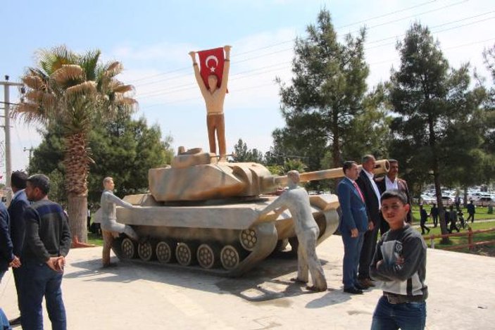 Harran'da 15 Temmuz Anıtı'ndaki Erdoğan heykeli kaldırıldı