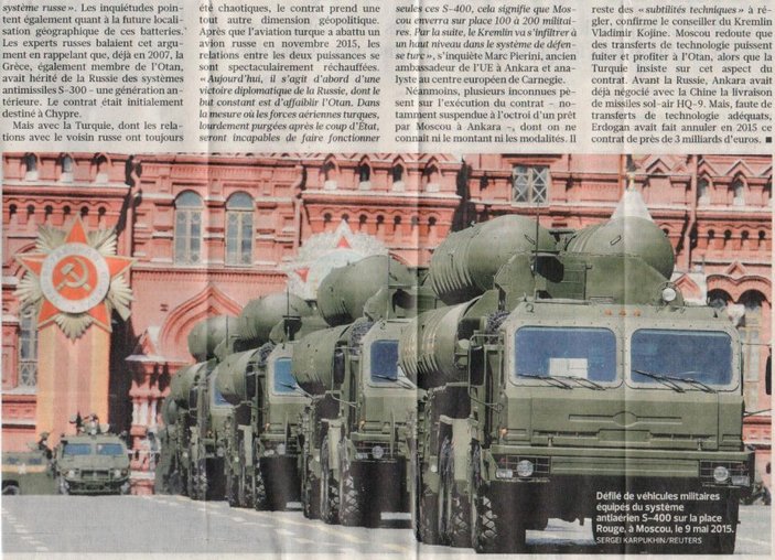Türkiye'nin S-400 alımı Fransız medyasında