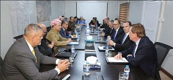 Barzani, ABD, İngiltere ve BM temsilcileriyle görüştü