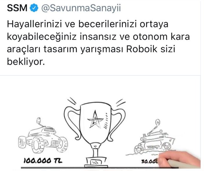 Savunma Sanayi insansız araç tasarımı yarışması açtı