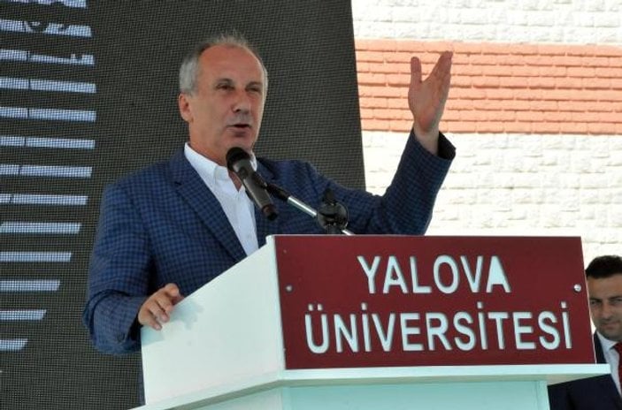 Muharrem İnce'den Rektör Tomar'a teselli