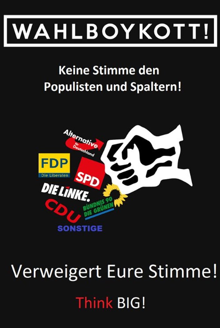 Almanya'da BIG'den seçimlere boykot çağrısı