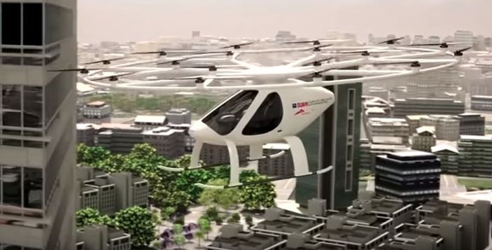 Dubai'de uçan taksiler test ediliyor