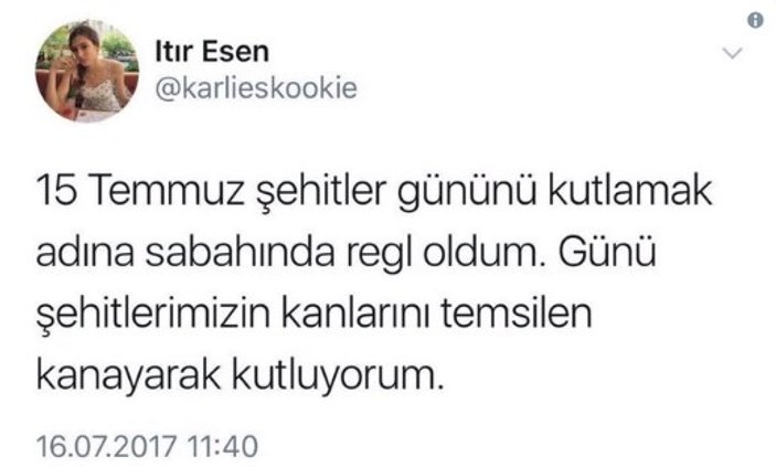 Itır Esen, 15 Temmuz tweeti için özür diledi