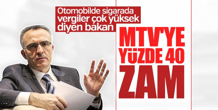 Maliye bakanı MTV'ye zammın nedenini açıkladı