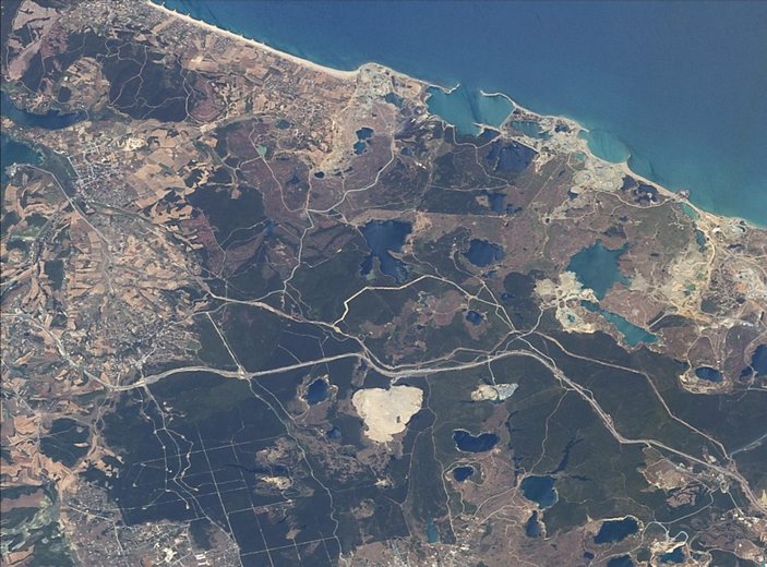 Yerli uydudan 3. Havalimanı görüntüleri