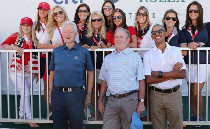 ABD'nin eski liderleri golf turnuvasında