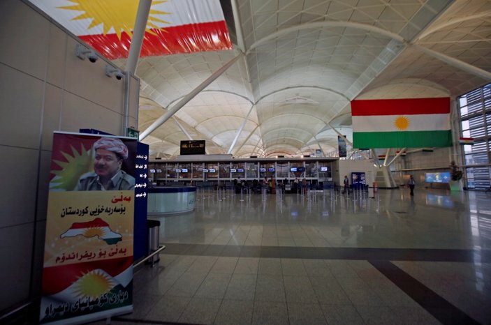Erbil Havalimanı boş kaldı