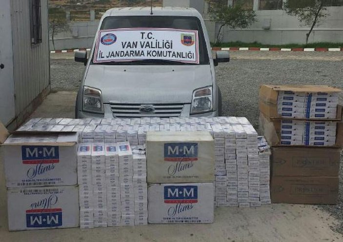 Van'da 11 bin 60 paket kaçak sigara ele geçirildi