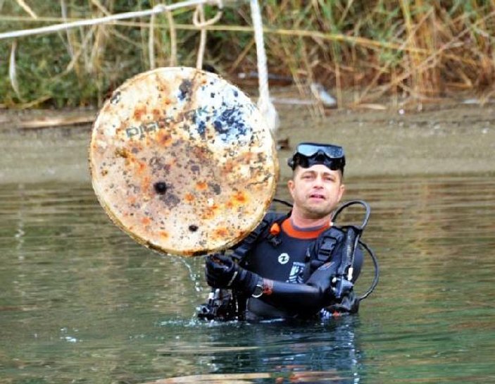 Gökova'da deniz dibi temizliği