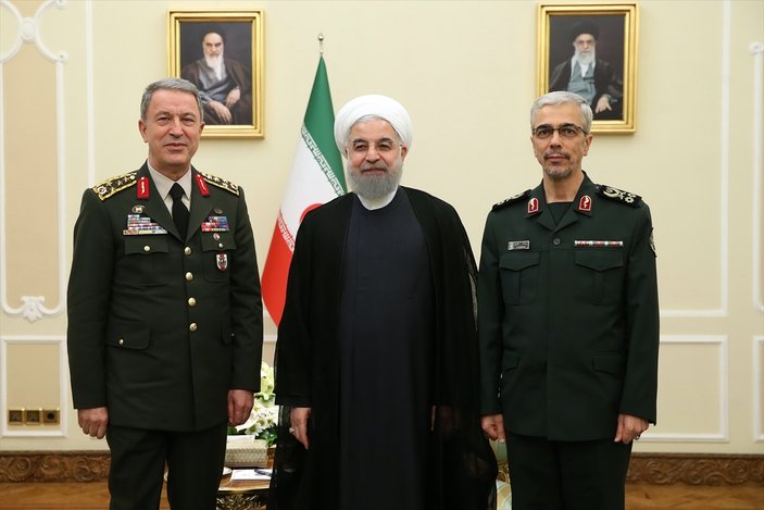 Orgeneral Akar ile İran Cumhurbaşkanı Ruhani görüştü