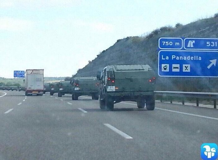 İspanya ordusu askeri sevkiyat başlattı