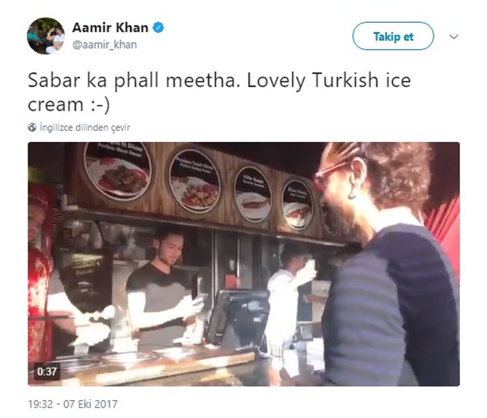 Aamir Khan'ın Maraş dondurmacısıyla imtihanı